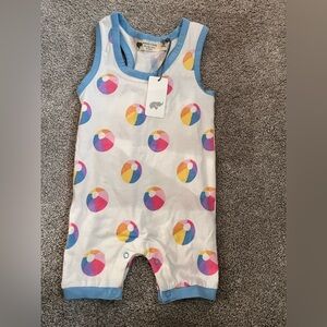 Monica and Andy romper 3-6 months